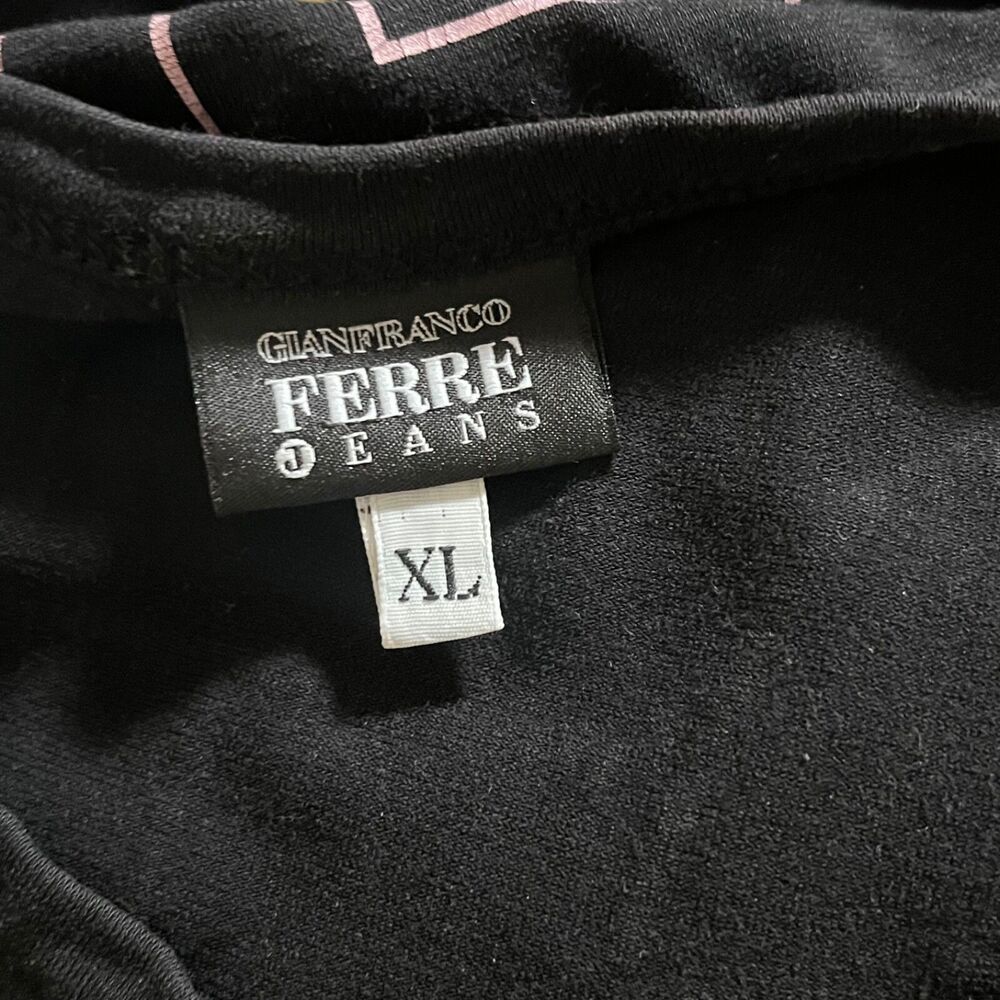 Gianfranco Ferre Jeans T-Shirt Blouse women Xl Y2k Designer Sleeveless top - Picture 12 of 13